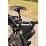 Sac à vélo publicitaire réfléchissant à personnaliser couleur noir vue d'ambiance 2
