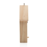 Petit hôtel publicitaire pour abeilles et autres insectes en bois couleur bois troisième vue