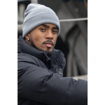 Bonnet écologique personnalisé en matériau recyclé EcoSave couleur gris clair vue d'ambiance 2