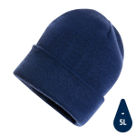 Bonnet écologique personnalisé en matériau recyclé EcoSave couleur bleu marine