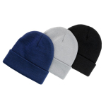 Bonnet écologique personnalisé en matériau recyclé EcoSave couleur bleu marine vue générale