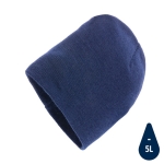 Bonnet d'hiver écologique avec logo et design classique Eco couleur bleu marine