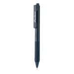 Stylo avec encre Allemande en silicone et Encre Bleue Monocolor couleur bleu marine vue avec logo