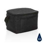 Glacières personnalisées recyclées pour 6 canettes Basical Eco couleur noir