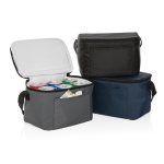 Glacières personnalisées recyclées pour 6 canettes Basical Eco couleur noir vue générale