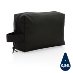 Trousse de toilette de voyage durable au design simple Básico Eco couleur noir
