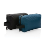 Trousse de toilette de voyage durable au design simple Básico Eco couleur noir vue générale