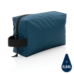 Trousse de toilette de voyage durable au design simple Básico Eco couleur bleu marine