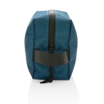 Trousse de toilette de voyage durable au design simple Básico Eco couleur bleu marine troisième vue