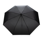 Parapluie pliant en plastique recyclé de couleur vive Ø95 Aware RPET couleur noir deuxième vue