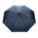 Parapluie pliant en plastique recyclé de couleur vive Ø95 Aware RPET couleur bleu marine deuxième vue
