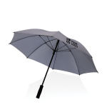 Parapluie ultra résistant avec poignée EVA anti-tempête Ø103 RPET couleur noir avec zone d'impression