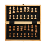 Échiquier pliable personnalisé à offrir lors d'événements et de salons couleur marron septième vue