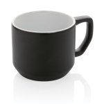 Tasse promotionnelle en céramique au design moderne de 350 ml Modern couleur noir