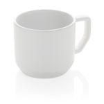 Tasse promotionnelle en céramique au design moderne de 350 ml Modern couleur blanc
