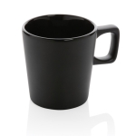 Mug en céramique avec intérieur brillant et extérieur mat 300ml Largo couleur noir