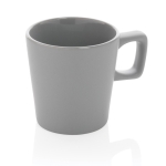 Mug en céramique avec intérieur brillant et extérieur mat 300ml Largo couleur gris