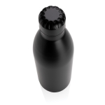 Grande bouteille thermique en acier inoxydable 1 L Lifestyle Premium couleur noir troisième vue