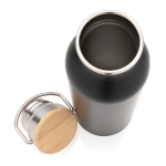 Gourde inox à paroi unique avec couvercle et poignée 700 ml Clip Neck couleur noir quatrième vue
