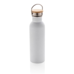 Gourde inox à paroi unique avec couvercle et poignée 700 ml Clip Neck couleur blanc