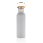 Gourde inox à paroi unique avec couvercle et poignée 700 ml Clip Neck couleur blanc deuxième vue