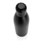 Gourde publicitaire avec fonction thermos 750 ml Lifestyle Premium couleur noir troisième vue