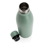 Gourde publicitaire avec fonction thermos 750 ml Lifestyle Premium couleur vert quatrième vue