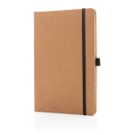 Carnets personnalisable rigide en liège A5 pages lignées Basic Cork couleur naturel