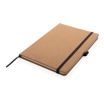 Carnets personnalisable rigide en liège A5 pages lignées Basic Cork couleur naturel deuxième vue