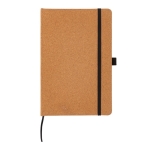 Carnets personnalisable rigide en liège A5 pages lignées Basic Cork couleur naturel troisième vue