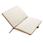 Carnets personnalisable rigide en liège A5 pages lignées Basic Cork couleur naturel cinquième vue