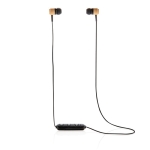 Ecouteurs intra-auriculaires en bambou avec embouts magnétiques Bamboo couleur noir