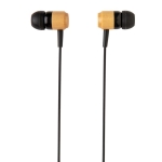 Ecouteurs intra-auriculaires en bambou avec embouts magnétiques Bamboo couleur noir deuxième vue