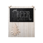 Décoration de Noël avec ardoise pour écrire et aimant Magnet Chalk couleur bois clair quatrième vue