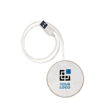 Chargeur sans fil avec logo circulaire en carton recyclé Cardboard vue principale