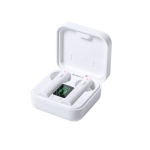 Écouteurs sans fil à chargement solaire et écran Solar Charging couleur blanc première vue