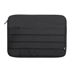 Housse ordinateur portable rembourrée corporative en RPET 15” Minimal couleur noir première vue