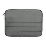 Housse ordinateur portable rembourrée corporative en RPET 15” Minimal couleur gris première vue