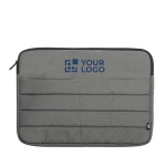 Housse ordinateur portable rembourrée corporative en RPET 15” Minimal vue principale