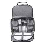Sac à dos de pique-nique personnalisé de haute qualité RPET Picnic couleur gris première vue