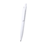 Stylos économiques en pierre naturelle avec encre bleue Natural Stone couleur blanc troisième vue