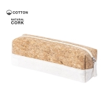 Trousse en coton et liège naturel personnalisable Cork quatrième vue