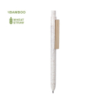 Stylo avec logo et matériaux écologiques en encre bleue Wheat Straw neuvième vue