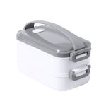Lunch box thermique en acier inoxydabl à compartiments 850 ml Foodie couleur gris première vue