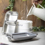 Lunch box thermique en acier inoxydabl à compartiments 850 ml Foodie