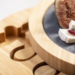 Coffret circulaire avec set à fromage et planche à découper Gorgonzola couleur bois sixième vue