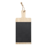 Planche à découper en bambou et ardoise noir amovible pizarra couleur bois clair quatrième vue