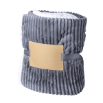 Couverture personnalisable douce au design bicolore 440 g/m² Nepal couleur gris première vue