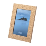 Cadre photo rectangulaire en liège avec support de 10x15 cm Cork couleur naturel troisième vue