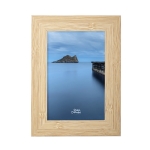 Cadre photo en bois rectangulaire avec logo de 10x15 cm Wood couleur bois première vue